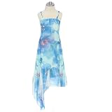 Little Girls Dress - Blue Summer Dress (Size 4T - 8)