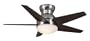 Casablanca C35G45H Isotope Brushed Nickel Flush Mount 44" Ceiling Fan with Light & Remote Ctrl
