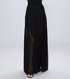 Chiffon evening skirt - Best seller for Evening, Formal, Party, Wedding by Sean Collection (648) Black