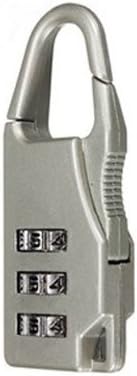 AOHAO New Travel Suitcase Luggage Resettable Code Lock Padlock 3 Digit Combination (gold)