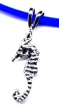 13 Blue Sea Horse Necklace Sterling Silver Jewelry Gift Boxed