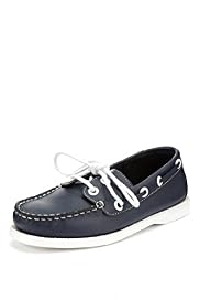 Leather Lace Up Boat Shoes