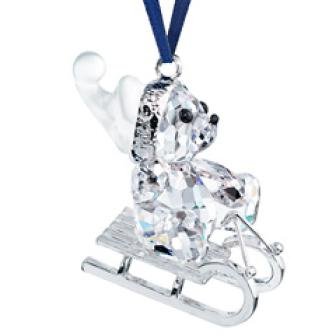 Swarovski Kris Bear on Sleigh Ornament