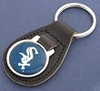 Chicago White Sox Leather Keychain