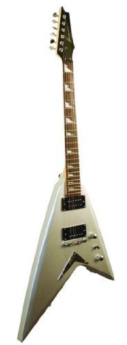 Play Guitar: Volt Series in Silver Satin Finish w/ Hard Case