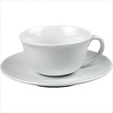 IMAGE OF Konitz Tea Connaisseur Tea Cups with Saucers, White, Set of 4