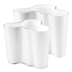 Alvar Aalto Vasen 2er-Set - opal 160 + 95 mm