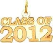 Class of 2012 Charm 14K Gold