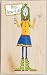 Dolly Mama By Joey & Stamps Happen Mounted Stamp Chicklets MISS KNOW IT ALL
