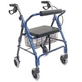 Aluminum ROLLATOR Walker in Blue Flame