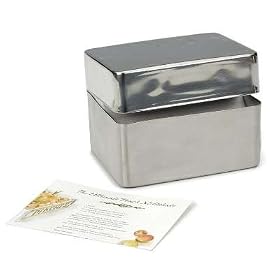 R.S.V.P. Endurance Recipe File Box - Stainless steel