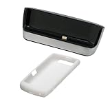 Blackberry Charging Pod with White Silicone Skin Case for Blackberry Storm2 9550 9520