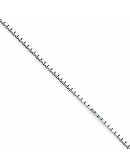 Genuine .925 Sterling Silver 1.10mm Box Chain 18 Inch Length 3.5 Grams. 100% Satisfaction Guaranteed.
