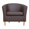 Nicole Tub Chair in Brown