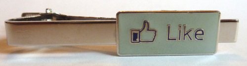 Facebook LIKE Button Social Media Network Internet Tie Bar Clip