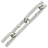 水本機械 強力アルミチェーン 生地 線径5×内長33×内巾8.5mm 1m価格 AL-5