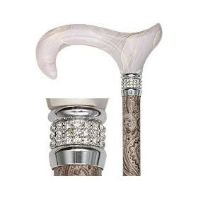 ROYAL CANES Cr�me Pearlz Designer Adjustable Folding