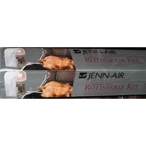 Jenn-Air Stainless Steel Rotisserie Kit with Light and Heavy Duty 3-in-1 Spit Rod