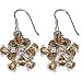 Citrin Gemstone Earring In Sterling Silver 1.5  (gpers016erng)