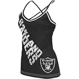 Oakland Raiders Womens Reebok Fierce Fan Cheer Tank Top Shirt - M