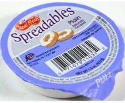 Real Fresh Spreadables (Cream Cheese Spread) - Plain (Sold by 1 pack of 60 items)