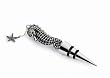 Sanible Stainless Metal Seahorse with Starfish Bottle Topper
