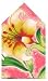 Durable Hand Woven 100% Cotton Silk Screen Lily Print Napkins, Pink 22x22 Inches Set of Six