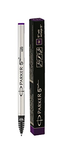 Parker 5th refill for Parker 5th Technology Ink Pens, Medium point, Purple ink, gift box (1842745)