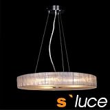 S-Luce P0833 Twine H&auml;ngeleuchte 3-flammig, &oslash; 50 cm, H&ouml;he 7 cm, silber