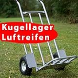 Produkt-Bild: Multifunktions- Sackkarre Transportkarre mit Doppelt-Kugelgelagerten Luftreifen 400kg/200kg T&Uuml;V/GS