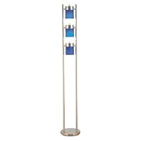 ORE International 3031FB 3-Light Adjustable Floor Lamp, Blue