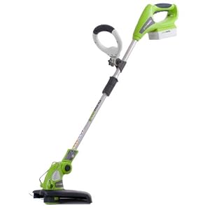 Greenworks 21062 18 Volt 1.7 Ah Ni-Cad 12-Inch Cordless Electric String Trimmer/Edger With One Battery & Charger