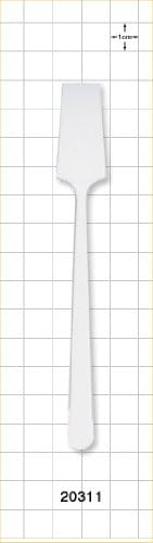 5" plastic spade shaped spatula