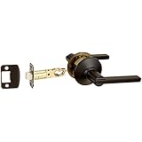 Schlage F10 V LAT 622 Latitude Passage Lock Lever, Matte Black