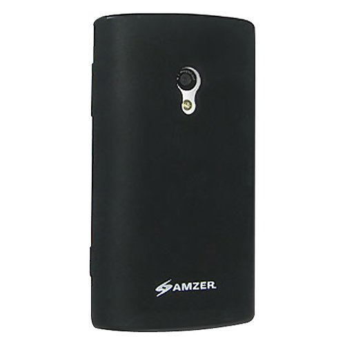 Amzer Silicone Skin Jelly Case for Sony Ericsson Xperia X10 (Black)