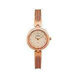 Skagen Watches- Skagen Mesh Band Bangle Bracelet Crystal Markers Rose Gold Finish WoMens Watch 