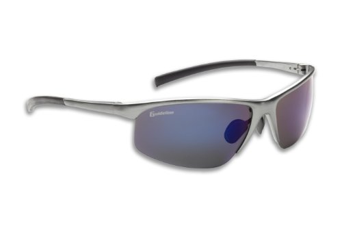 Fisherman Eyewear Alloy Mantis Guideline Sunglass (Gunmetal Semi-Rimless Frame, Gray Lens -Blue Mirror Finish Exterior)