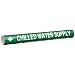 Brady 4024-A BradySnap-On 3/4" - 1-3/8" Outside Pipe Diameter B-915 Coiled Printed Plastic Sheet White On Green Color Pipe Marker Legend "Chilled Water Supply"