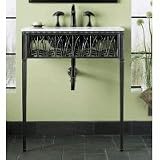 Kohler K-6890 Cattails Iron Console Table, Iron Black