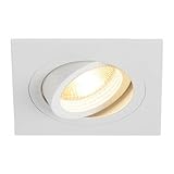Einbaustrahler NEW TRIA, GX10, eckig mattweiß rauh