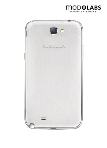 Samsung original back cases TPUSMN7100T in white for note 2 N7100 in retail blister