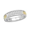 14K Two-Tone Gold Diamond Band - 0.50 Ct.
