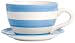 Lifestyle Products Blue Stripe Tea Cup Saucer Planter 165 X 335 X 255 Cm