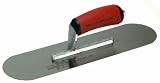 MARSHALLTOWN The Premier Line 13176 16-Inch by 4-Inch High Carbon Steel Pool Trowel with Curved DuraSoft Handle