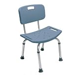 Lumex Platinum Spa Bath Shower Chair Seat w/ Back, Olive