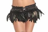 Black feather mini skirt from Silvermoon