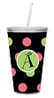 Polka Dot Monogram Insulated Cups Polka Dot Monogram Insulated Cups