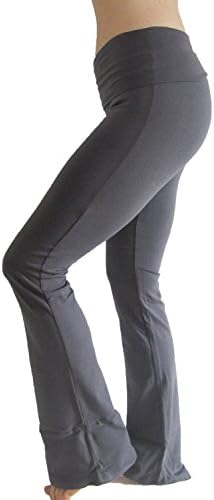 Viosi Women's Fold Over Cotton Spandex Lounge Yoga Pants