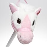 SALE Pink & White Stick Horse SALE