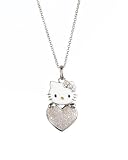 31Uqa6 tsgL. SL160  Hello Kitty BirthStone Kitty Diamond Pendant Necklace, 18